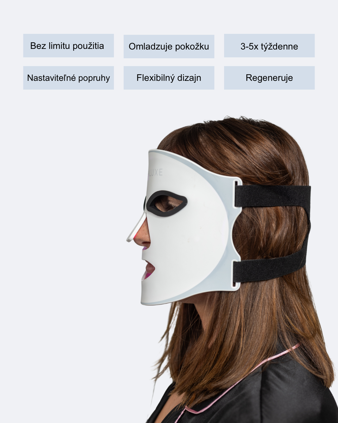 Maska na tvár LEDLUX