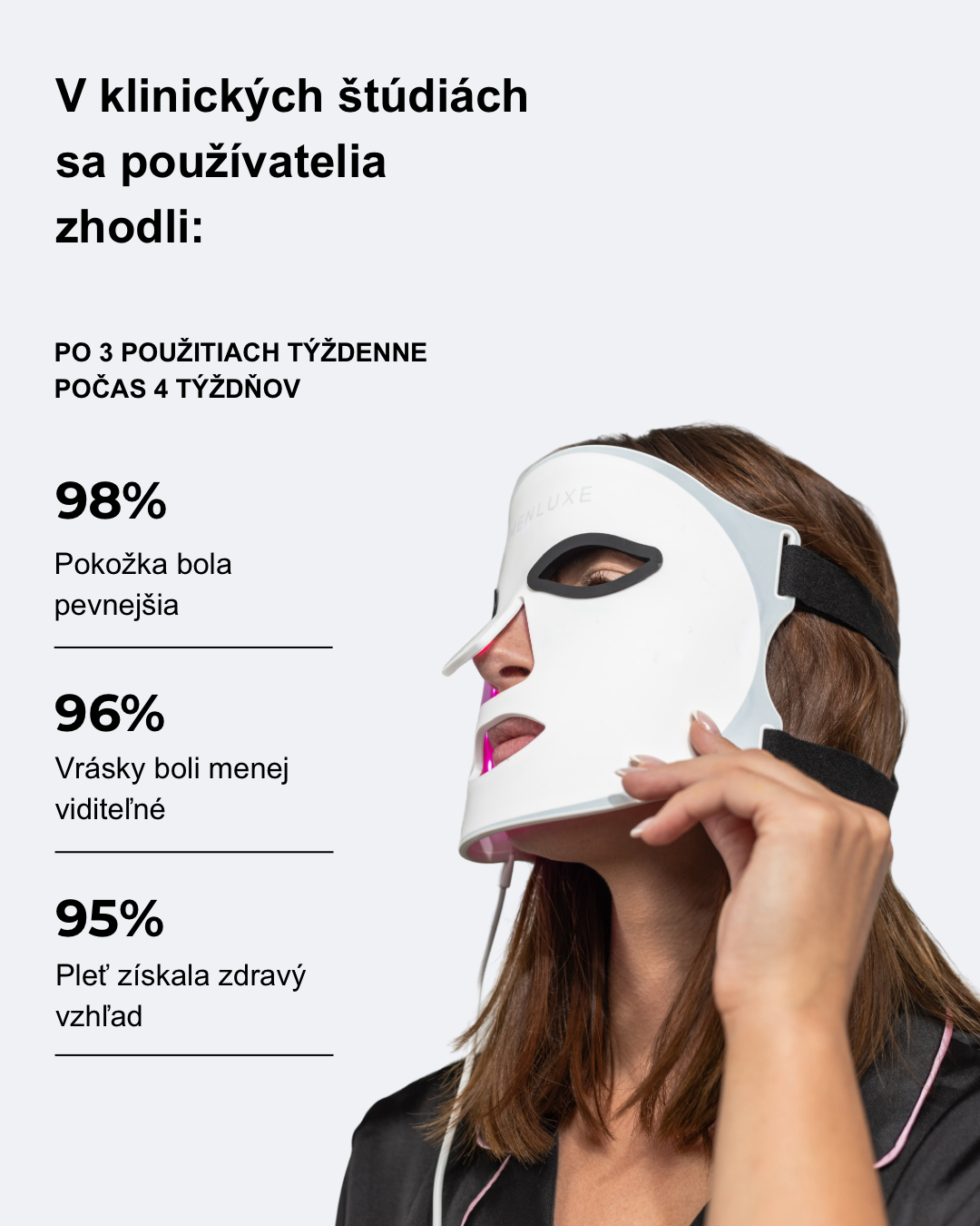 Maska na tvár LEDLUX